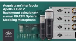 Promo Apollo X Gen 2 Rackmount + Sphere: interfacce Universal Audio con microfono in omaggio
