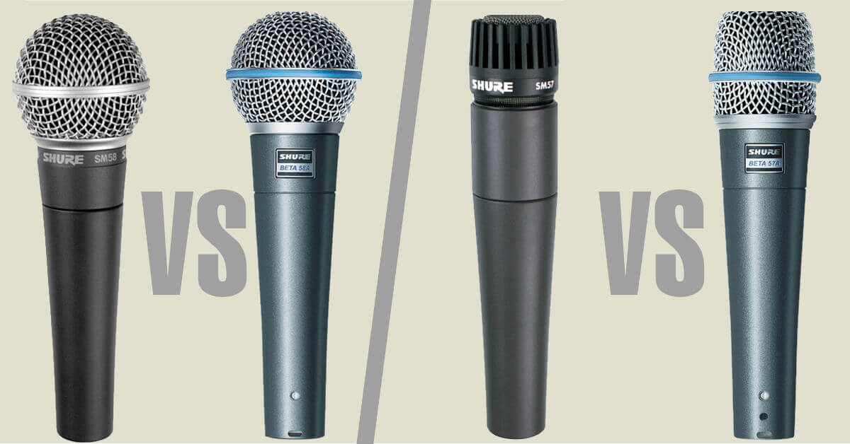 Shure Microfono confronto modelli