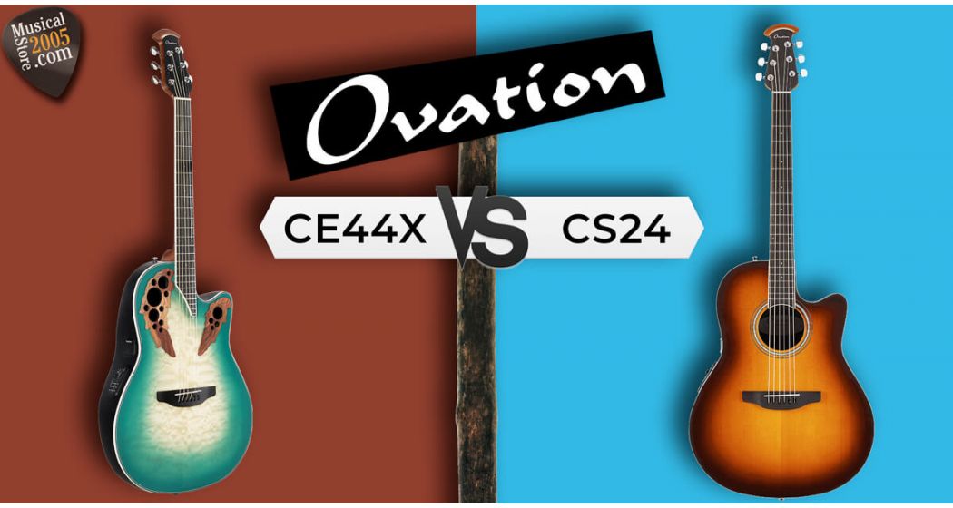 Chitarra acustica Ovation Celebrity CE44X vs CS24: recensione, suono e  prezzi