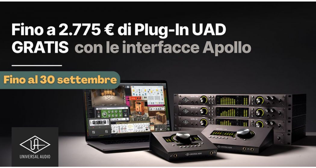 Le schede audio Universal Audio Apollo ti regalano i plug-in