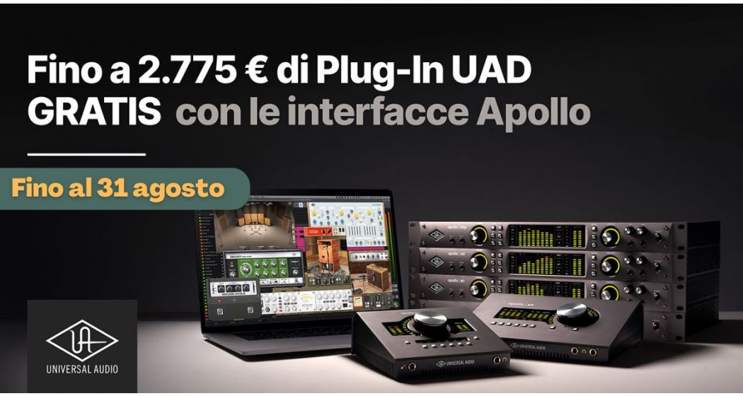 Le schede audio Universal Audio Apollo ti regalano i plug-in