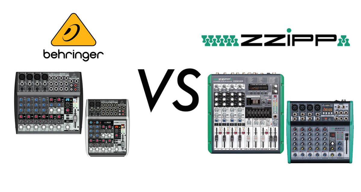 Mixer audio Behringer Vs. Mixer audio ZZIPP