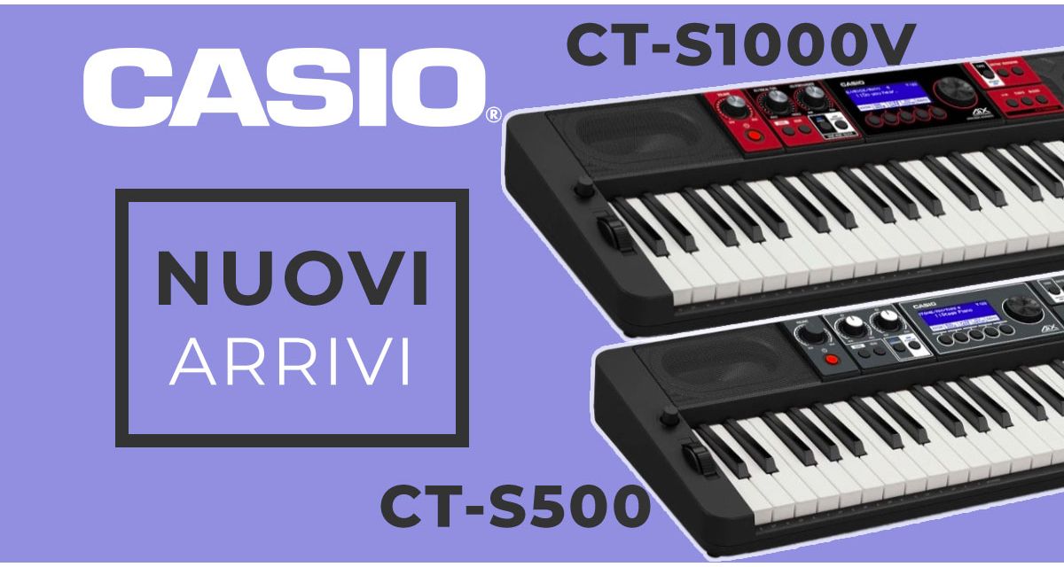 Recensione e confronto delle tastiere Casio CT-S500 e CT-S1000V