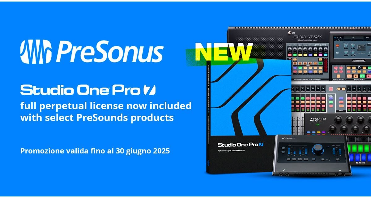 Presonus ti regala Studio One 7 Full