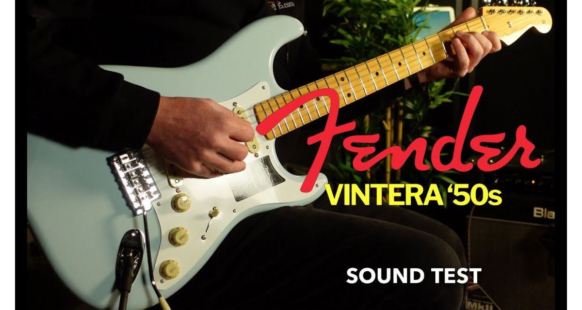 dimostrazione Fender Vintera Stratocaster 50