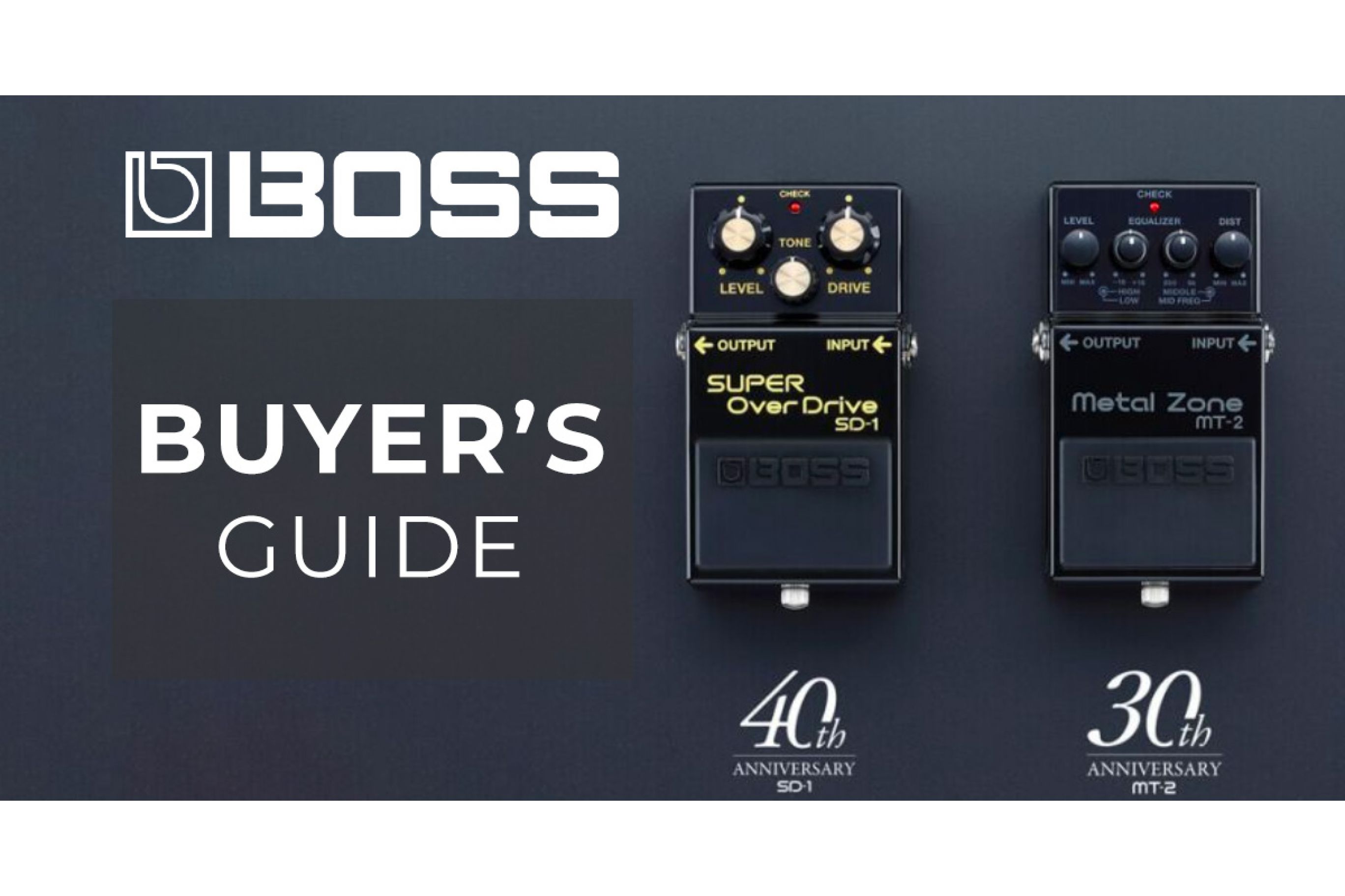 Boss Anniversary SD-1 / MT-2 - Limited Edition | Musical Store 2005