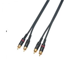 CAVO 2 SPINE JACK 6,3 MM MONO 2 SPINE RCA MASCHIO 6 MT. casse mixer