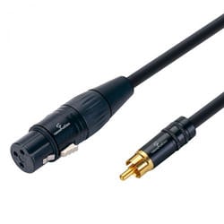 Cavo Audio Premium 2-RCA Maschio-Maschio 6 Piedi - Connettori Placcati Oro, Per Hi-Fi E Home Theater