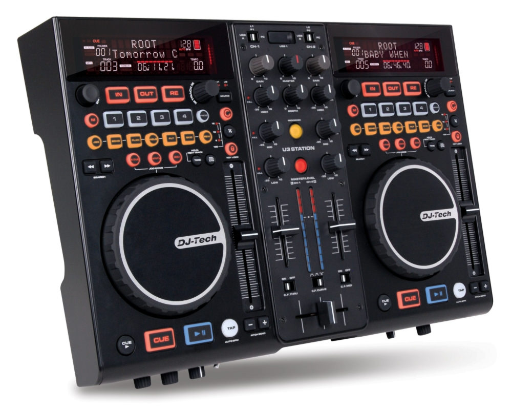 DJ TECH U3 STATION - CONTROLLER E MEDIA PLAYER