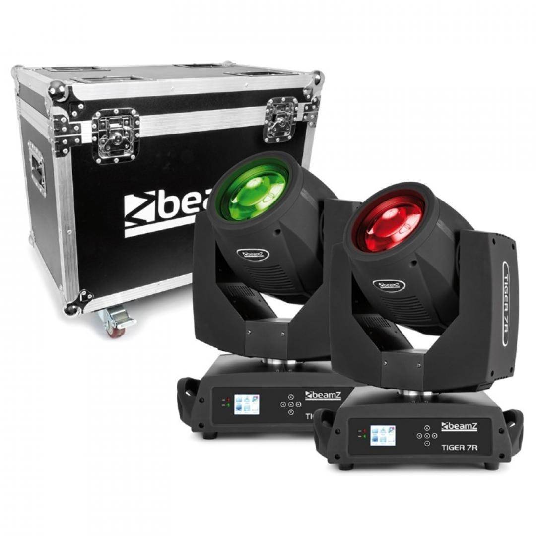 2 Teste mobili beam 7R 230W + Flightcase - Omega Music Store