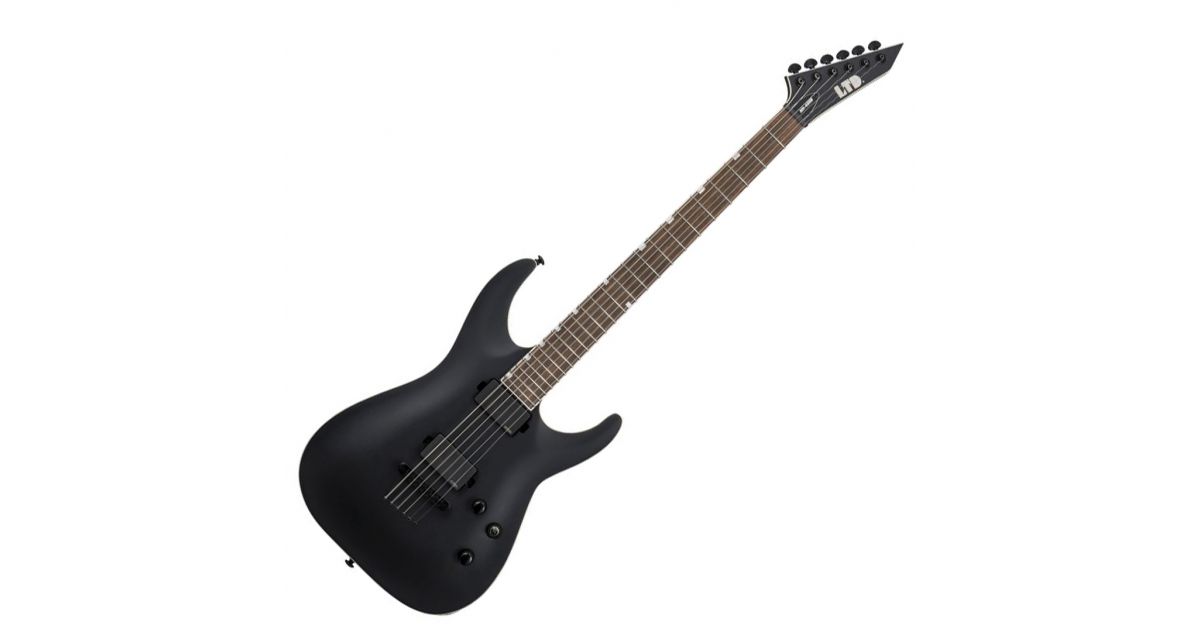 ESP LTD MH 400B Baritona Black Satin Musical Store 2005