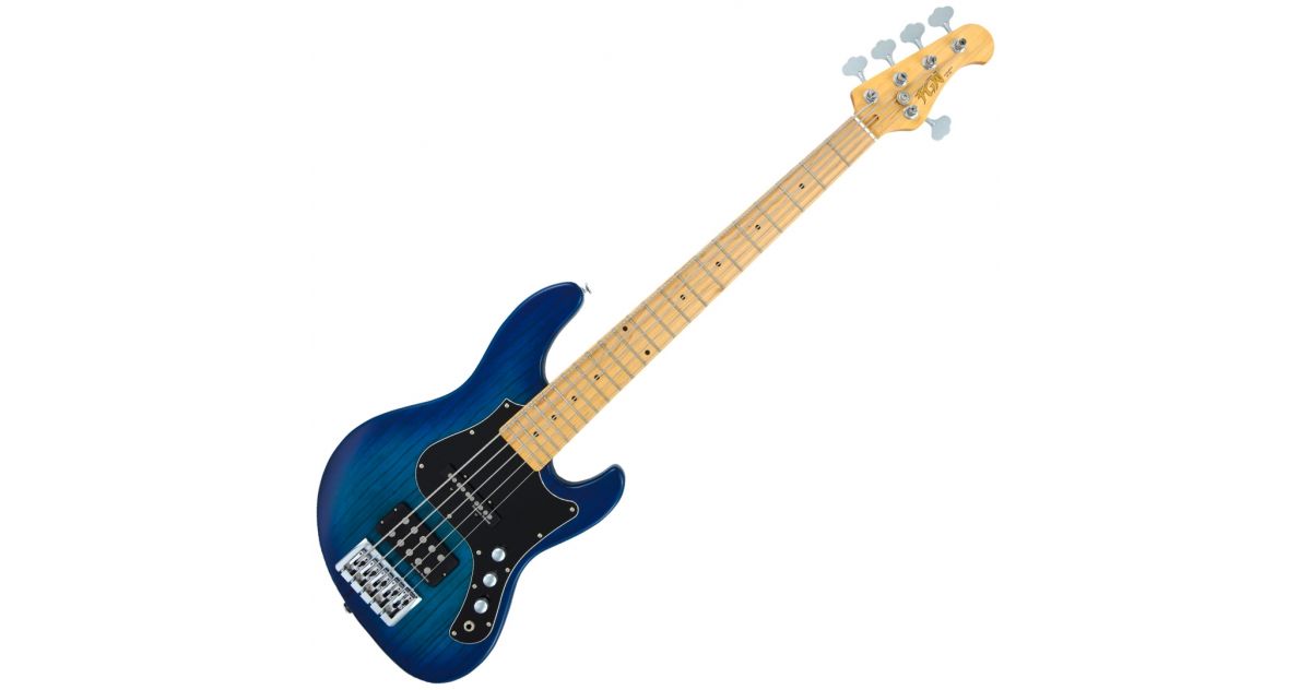 初売りセール See-Through JMJ5-ASH-M FGN Blue 5 Blu Elettrico Basso Burst ベース