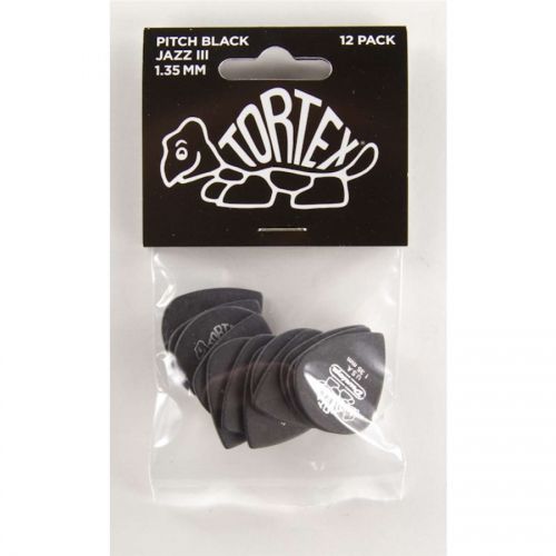 0 Dunlop - 482P Pitch Black Jazz III 1.35