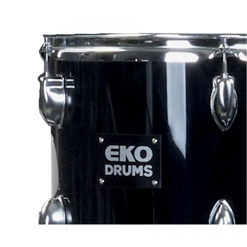 0 Eko Drums - ED-200 Drum kit Black - 5 pezzi