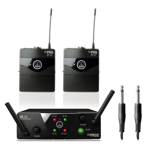 AKG WMS40 Pro Mini 2 Dual Instrumental Set - Sistema Wireless per Strumenti
