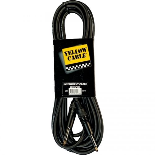 Yellow Cable - GP66D Cavo Strumento Jack Mono/Jack Mono Profilato 6 m
