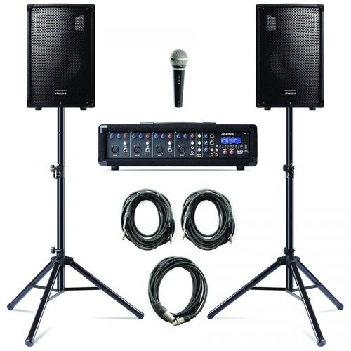 0 Alesis - ALESIS PA SYSTEM WITH STANDS