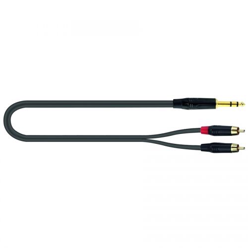 0 Quik Lok - JUST JS2RCA 3 - Cavo Adattatore Jack Stereo/2 RCA - 3 metri