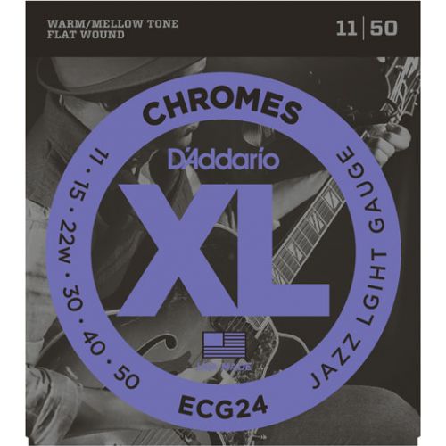 D'Addario ECG24 - Muta Corde Jazz Light per Elettrica (011-050)
