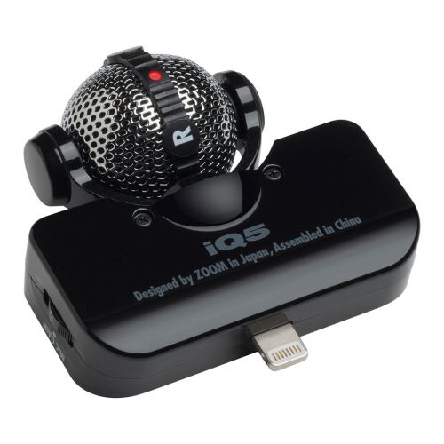 ZOOM iQ5/B Black microfono per iphone e ipod
