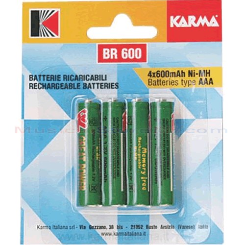 0-KARMA BR 600 - BATTERIE R