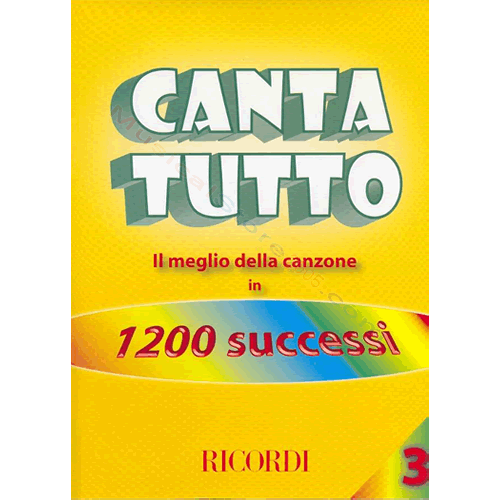0-RICORDI CANTATUTTO (1200 