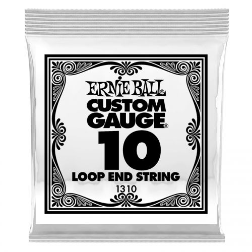0 Ernie Ball - 1310 Stainless Steel Plain Loop End .010