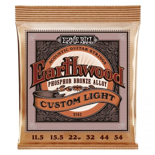 0 Ernie Ball 2145 Earthwood Custom Light Phosphore Bronze