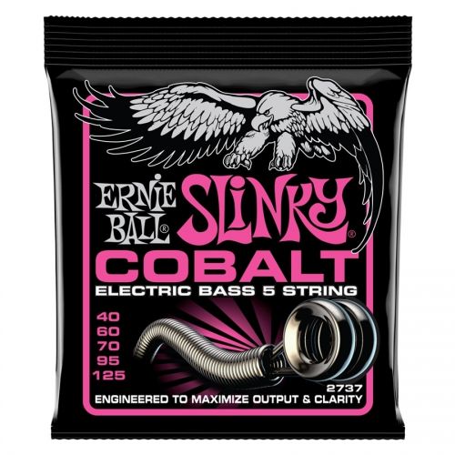 0 Ernie Ball 2737 Super Slinky Cobalt 5 Bass 40-125