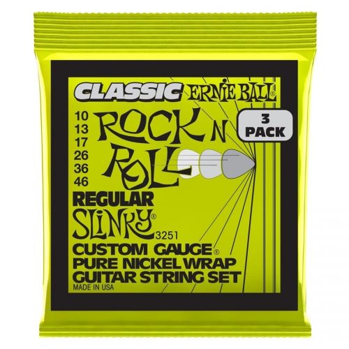 0 Ernie Ball 3251 Regular Slinky Clas RnR Pk 10 46