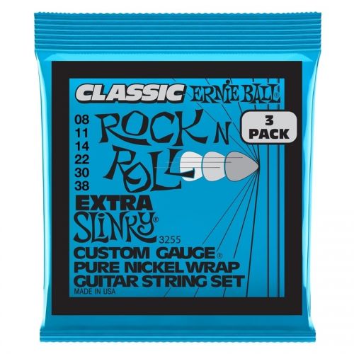 0 Ernie Ball 3255 Extra Slinky Classic RnR Pk 8 38