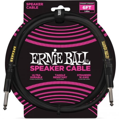 0 Ernie Ball - 6072 Cavo Speaker Black - 1,8 metri