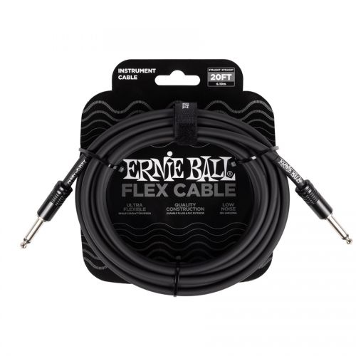 0 Ernie Ball 6435 FLEX CABLE BLACK 6M