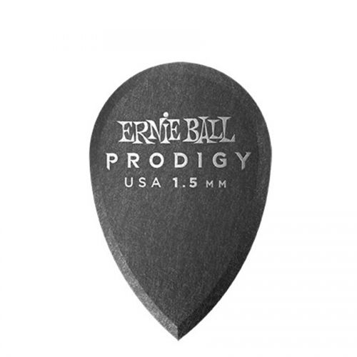 0 Ernie Ball - 9330 Plettri Prodigy Teardrop Black 1,5mm Busta 6