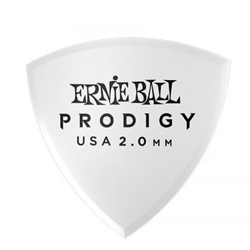 0 Ernie Ball - 9337 Plettri Prodigy Shield White 2,0mm Busta 6
