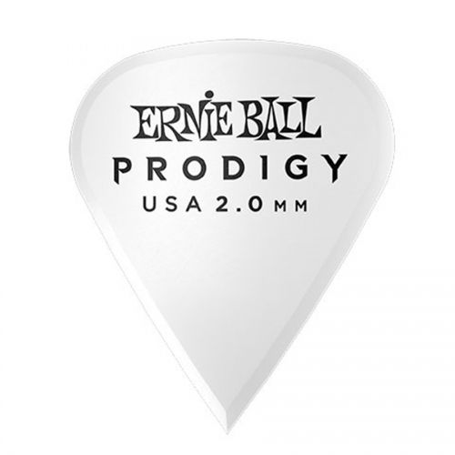 0 Ernie Ball - 9341 Plettri Prodigy Sharp White 2,0mm Busta 6