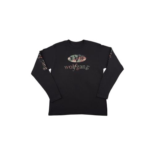 EVH Wolfgang Camo Long Sleeve T-Shirt Black S