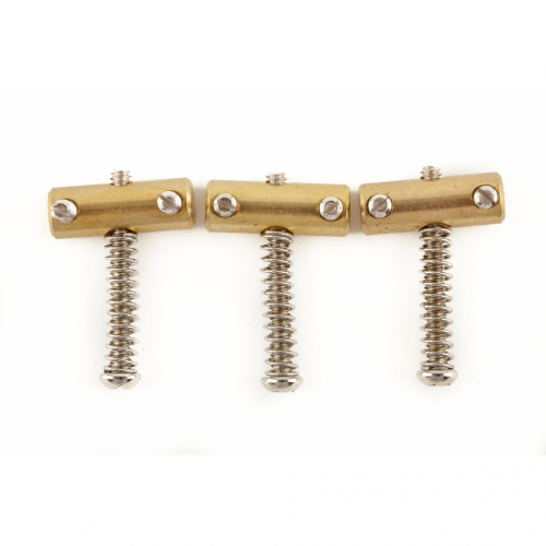 0 FENDER American Vintage Telecaster Compensated Bridge Saddles Brass