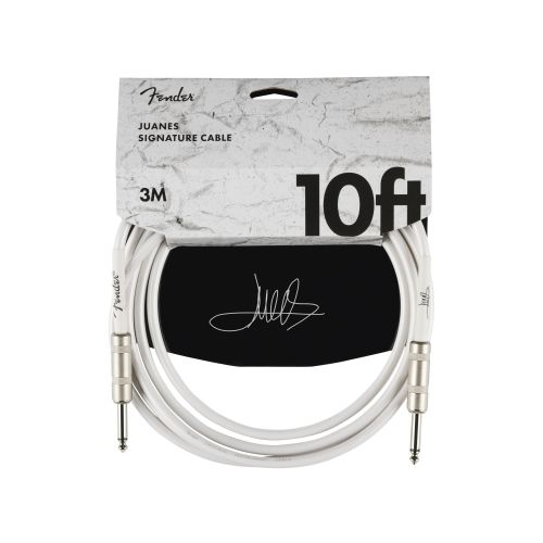 0 Fender Juanes 10' Instrument Cable, Luna White