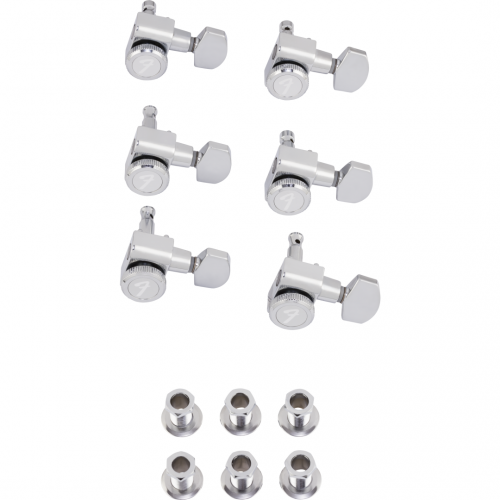 0 FENDER Locking Stratocaster/Telecaster Staggered Tuning Machines (Polished Chrome) (6)