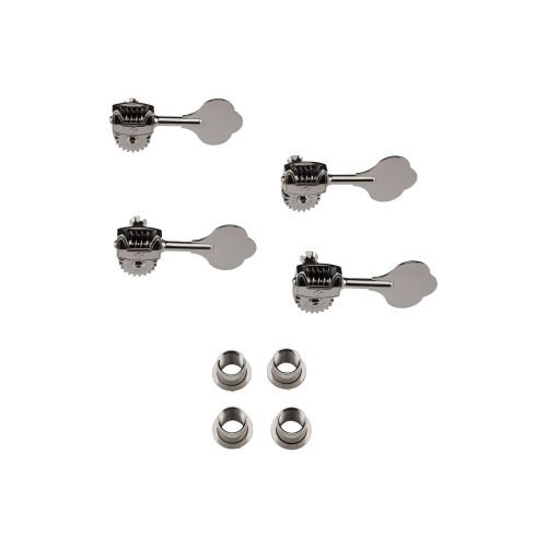 Fender Deluxe Bass Tuners Fluted-Shafts Black Chrome