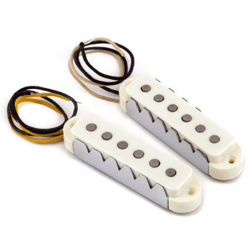 0 FENDER Pure Vintage 65 Jaguar Pickup Set Vintage White (2)