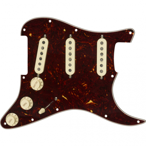 0 FENDER Pre-Wired Strat Pickguard Custom Shop Texas Special SSS Tortoise Shell 11 Hole PG