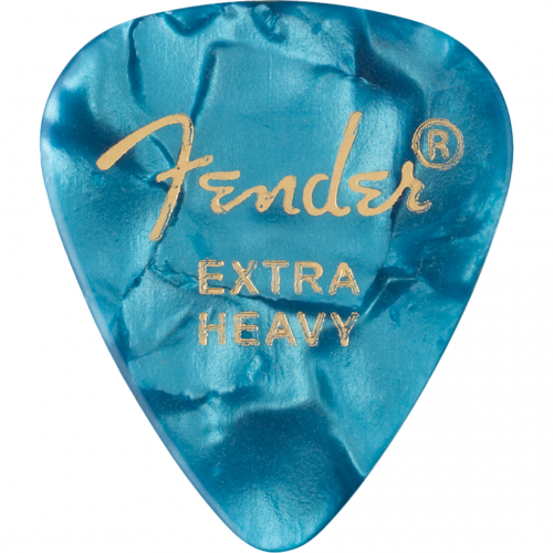 0 FENDER 351 Shape Premium Picks Extra Heavy Ocean Turquoise 12 Count