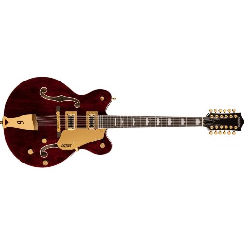 0 GRETSCH G5422G-12 Electromatic Classic Hollow Body Double-Cut 12-String with Gold Hardware Laurel Fingerboard Walnut Stain