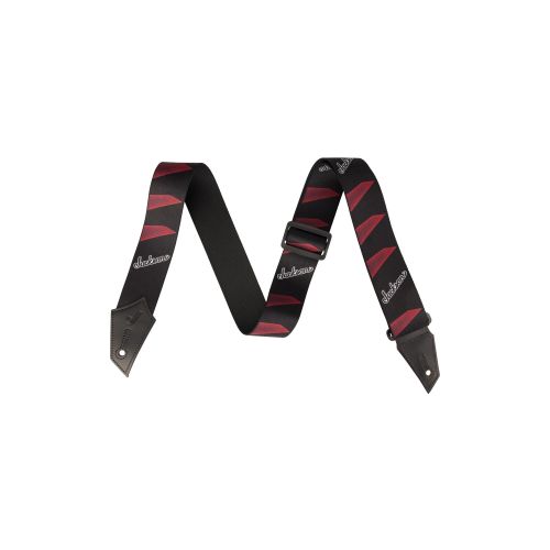 JACKSON Jackson Strap with Headstock Pattern Black and Red