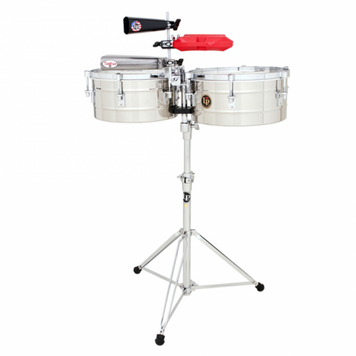 Latin Percussion LP255-S Timbali Tito Puente Stainless Steel 