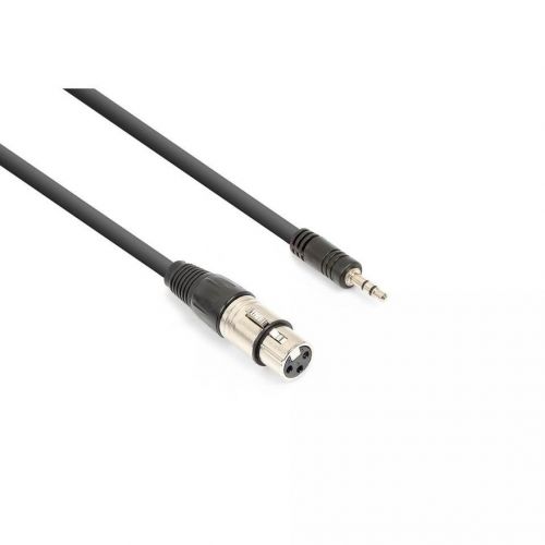 Vonyx cx320-05 cable xlr f-3.5 st. 0.5m