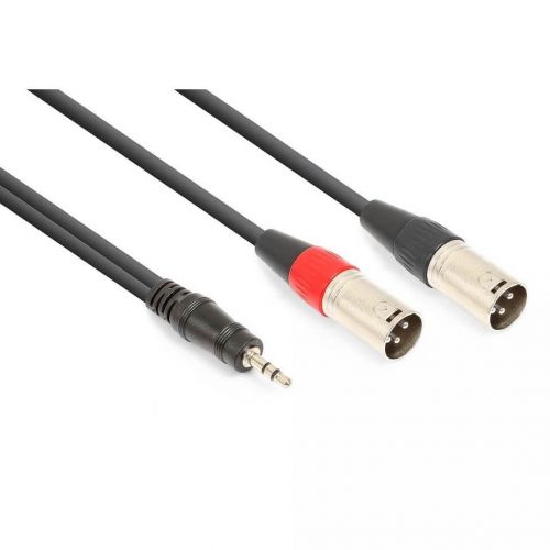 Vonyx cx322-1 cable 2xxlr m- 3.5 st. 1.5m