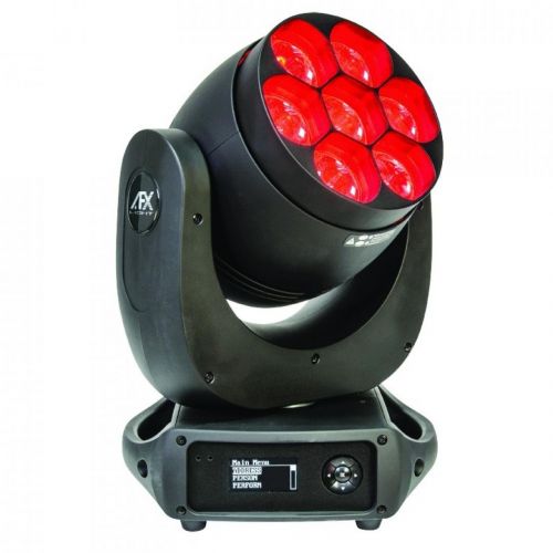 0 AFX Light LEDWASH740Z-P 7x 40W RGBW LED Wash / Beam Moving Head with Zoom and Pixel Function